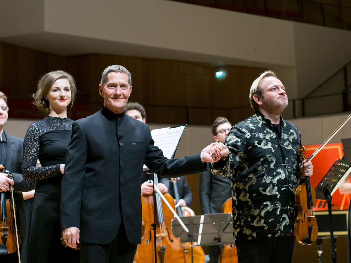 Udo Schenk und Michael Maciaszczyk im Kulturpalast Dresden