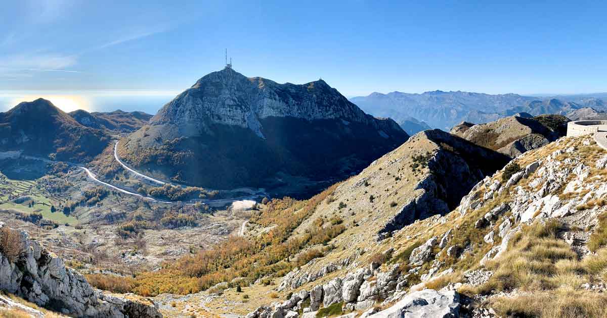 Lovćen Nationalpark und Njegoš Mausoleum Montenegro