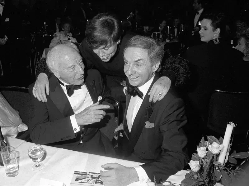 Harald Juhnke & Walter Scheel Presseball Berlin