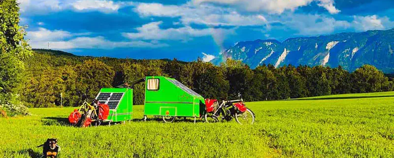 Fahrrad Wohnwagen selber bauen