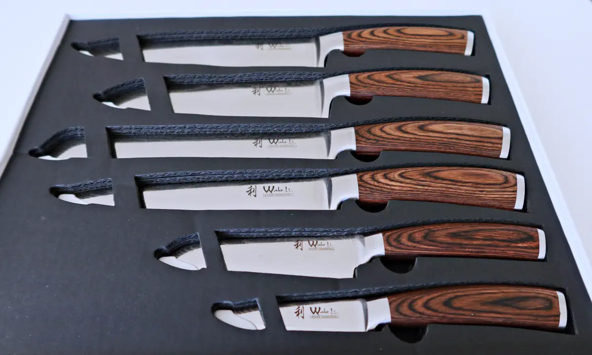 Damastmesser Set 6-teilig - für jeden Zweck das richtige Messer