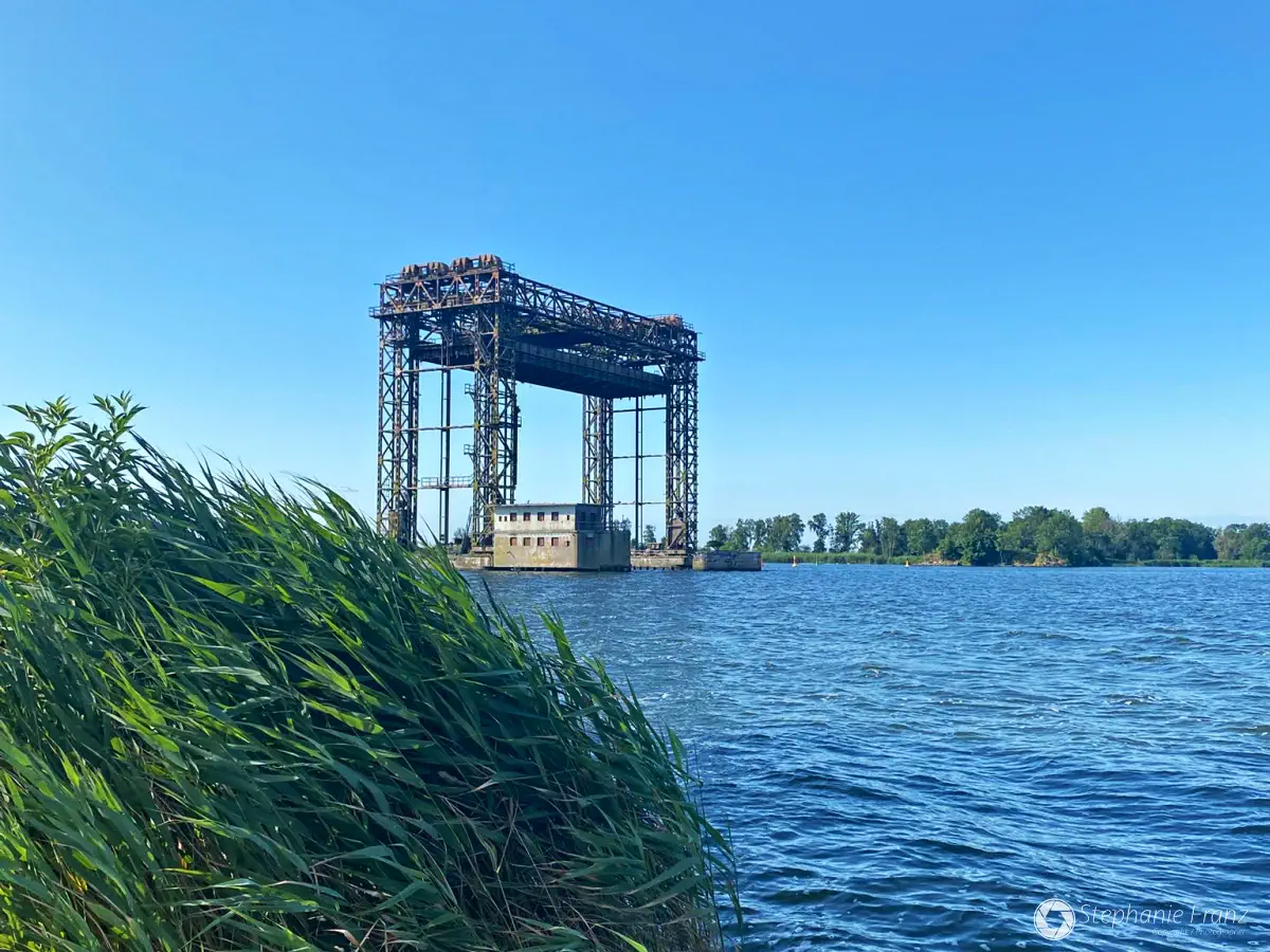 Sehenswertes Industriedenkmal: Hubbrücke Karnin auf Usedom