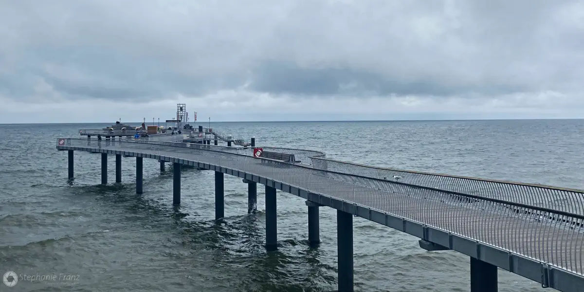 Koserow Seebrücke im Herbsturlaub an der Ostsee