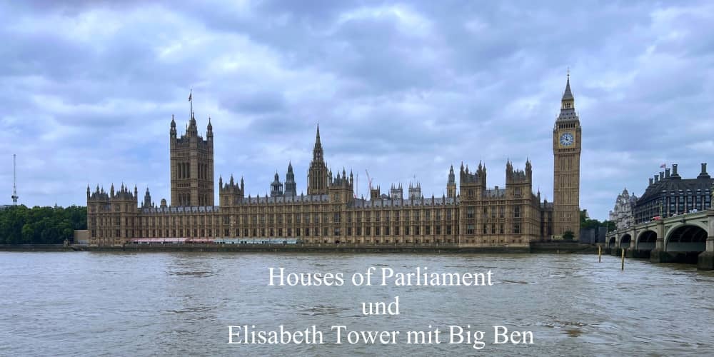Panoramafoto über die Themse