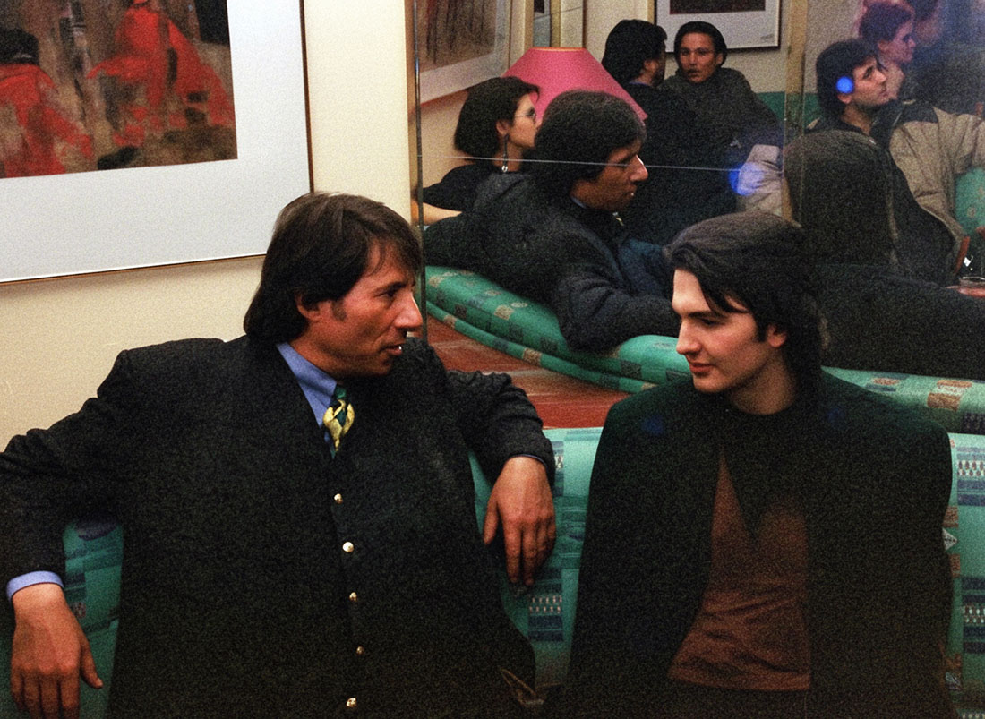 Udo Jürgens und Alex Parker bei ihrer Begegnung 1994